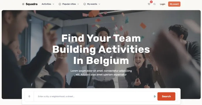 Site de la plateforme Squadra