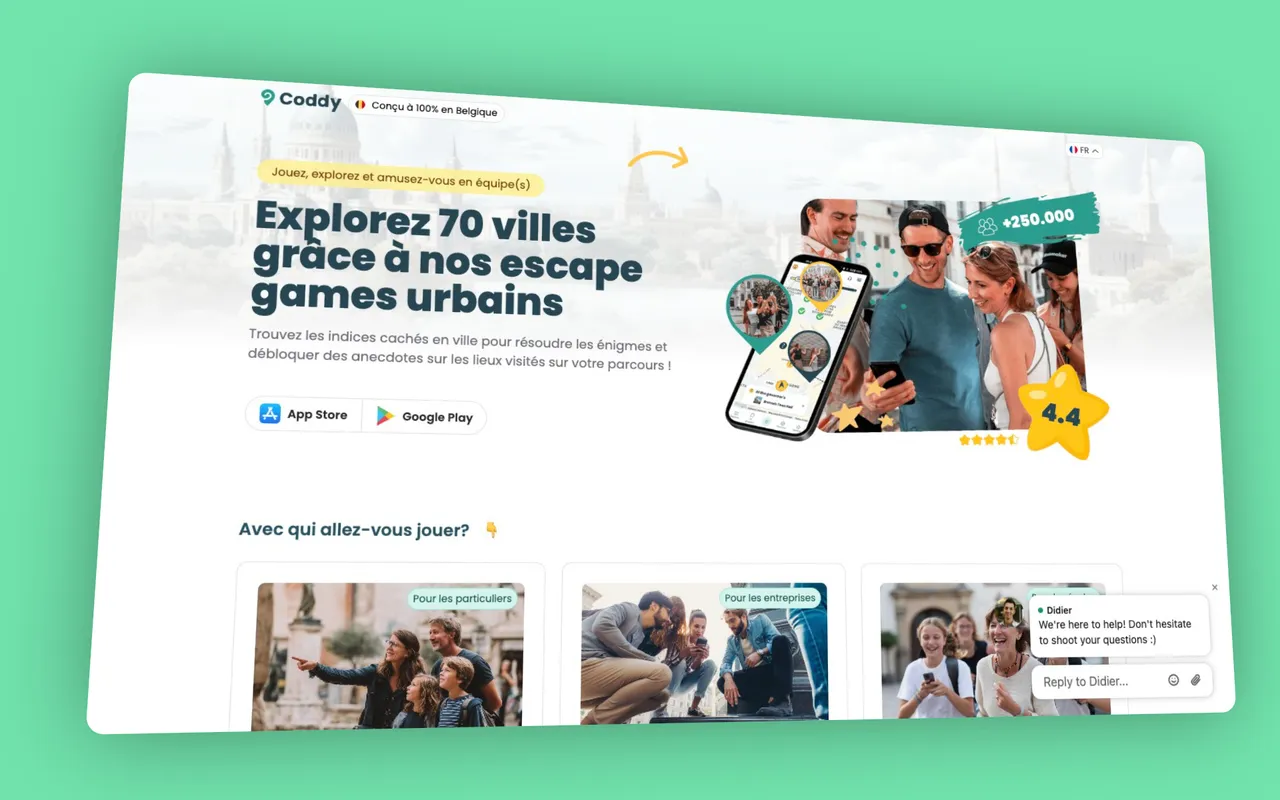 Coddy : 9 pays, chaque responsable gère son contenu en autonomie.