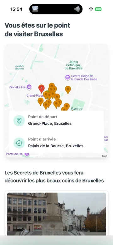 Parcours du jeu, point de départ et point d'arrivée