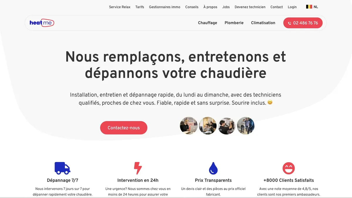 Heat Me, Belgium's largest network of heating specialists