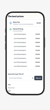 Squadra, website screenshot 2