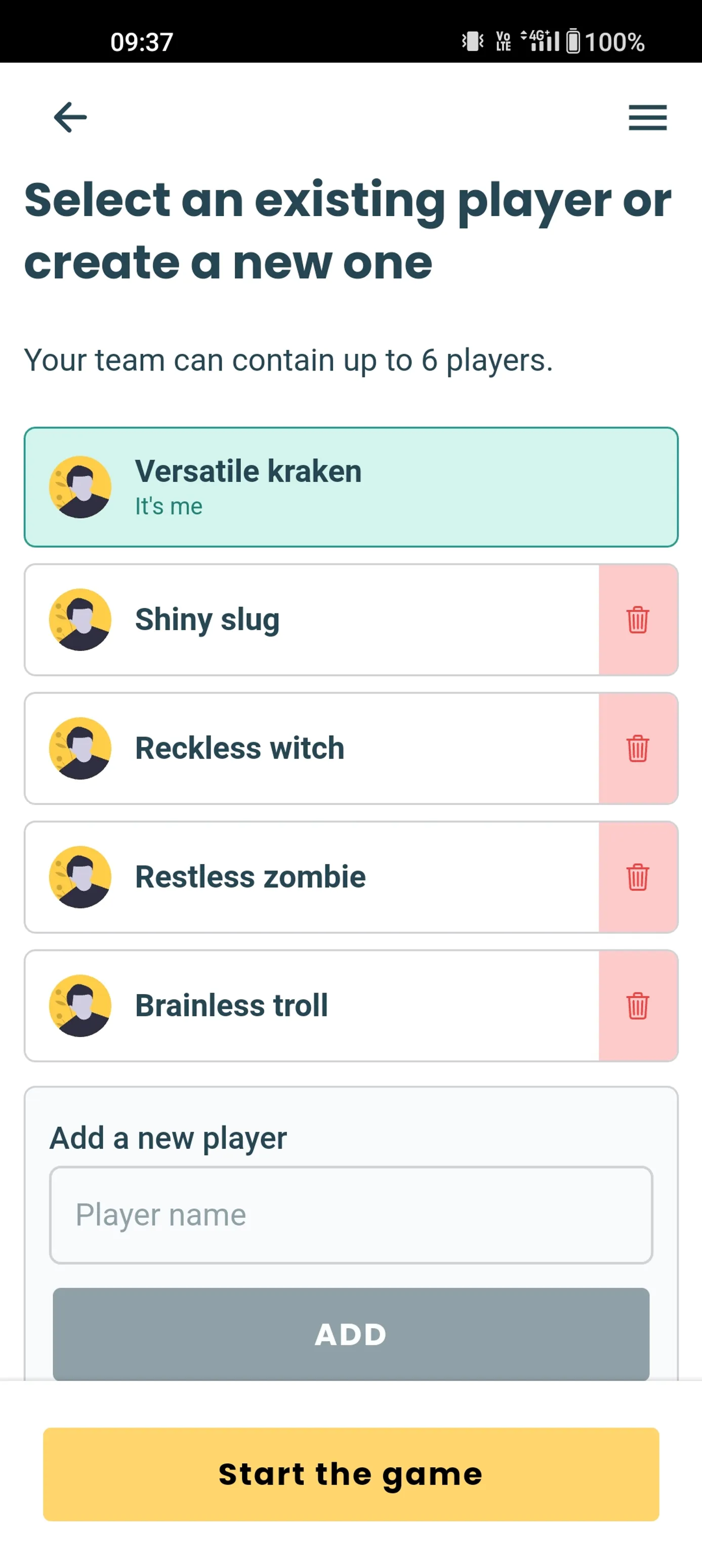 Coddy — écran de l'application 2