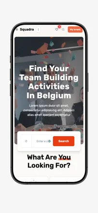 Squadra, website screenshot 6