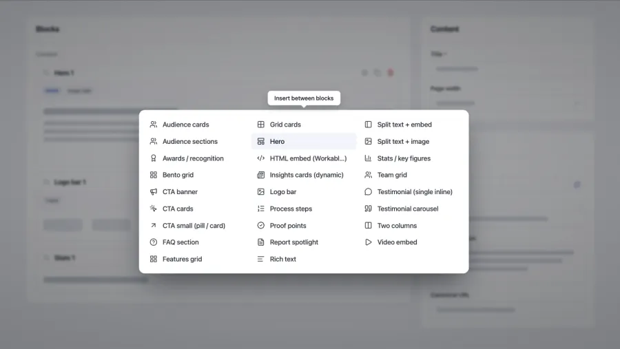 Interface de gestion de contenu développée pour l’équipe de Nallian