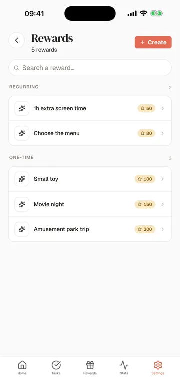 Harmonia, écran de l'application 4