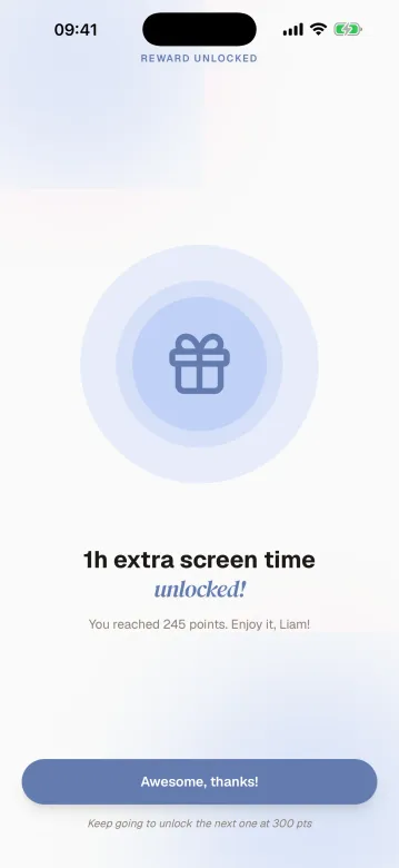 Harmonia, app screen 2