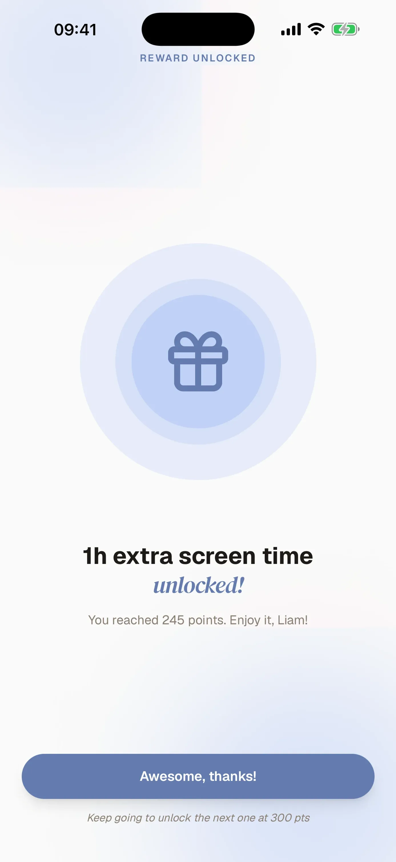 Harmonia — écran de l'application 2